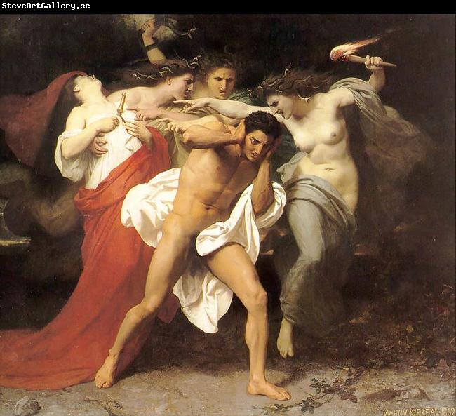 William-Adolphe Bouguereau The Remorse of Orestes or Orestes Pursued by the Furies